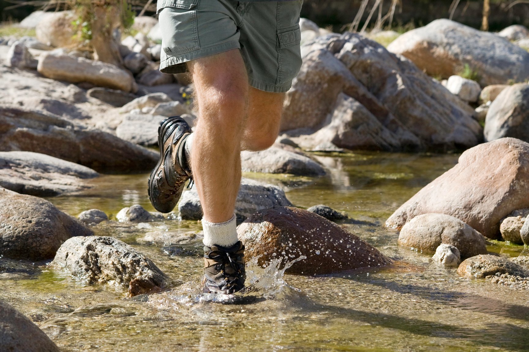 Running Through Stream